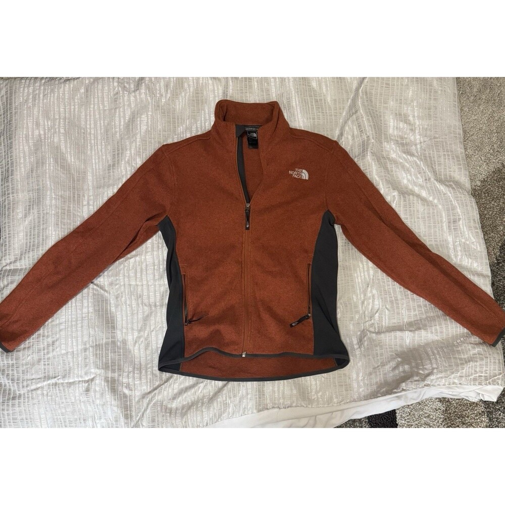 The North Face  Men’s Sip Sweater Size Small Orange/ Gray